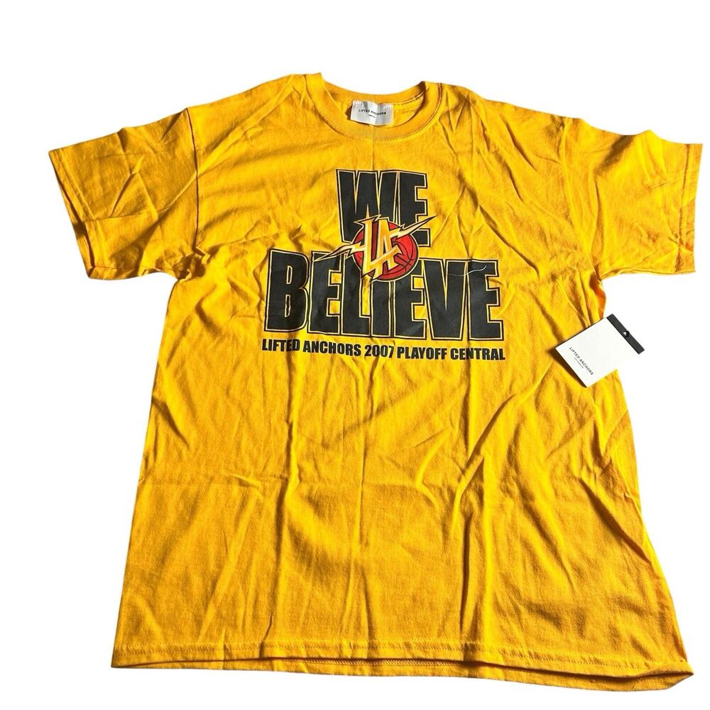 Men’s Lifted Anchors LA yellow‎ Shirt Size Medium